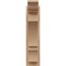Ekena Millwork 6-in W x 14-in D x 26-in H Balboa Trad Rough Cedar Woodgrain TimberThane Outlooker, Primed Tan OUTUR060X14X26BOA04RCPR - alternate 4
